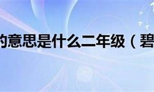 碧空如洗造句二年级简单的短句_碧空如洗造