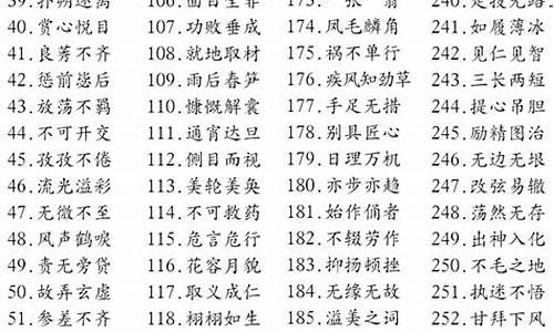 20个简单的4字成语_简单的4字成语大全