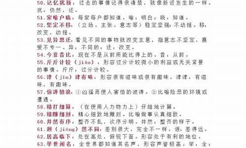 易错成语及解释_初中成语易错成语及解释