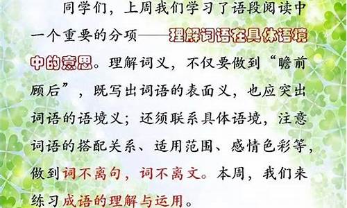 成语的理解与运用_成语的理解与运用PPT