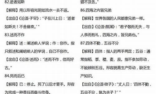 出自论语的成语20个_出自论语的成语20个成语